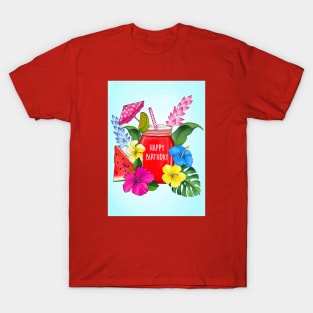 TROPICAL BIRTHDAY COCKTAIL T-Shirt